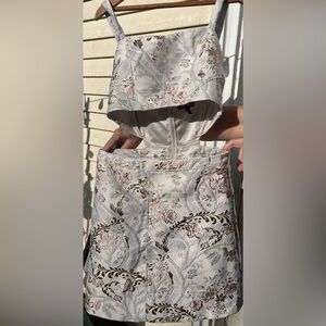 Express | Floral Embroidered Cut-Out Mini Dress | Size 4 NWOT